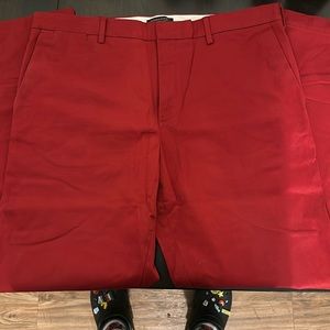 banana republic dress pants, red, 38/34